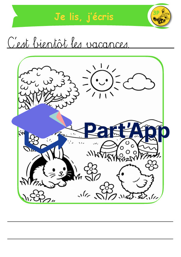 3P j’écris, je colorie de Pâques_4