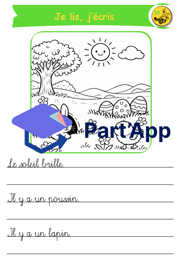 3P j’écris, je colorie de Pâques_6