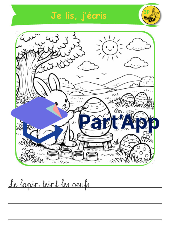 3P j’écris, je colorie de Pâques_10