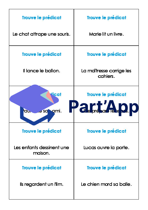 Jeu grammaire : sujet, verbe, prédicat, infinitif, thème carnaval_5