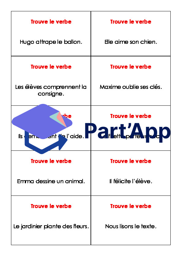 Jeu grammaire : sujet, verbe, prédicat, infinitif, thème carnaval_9