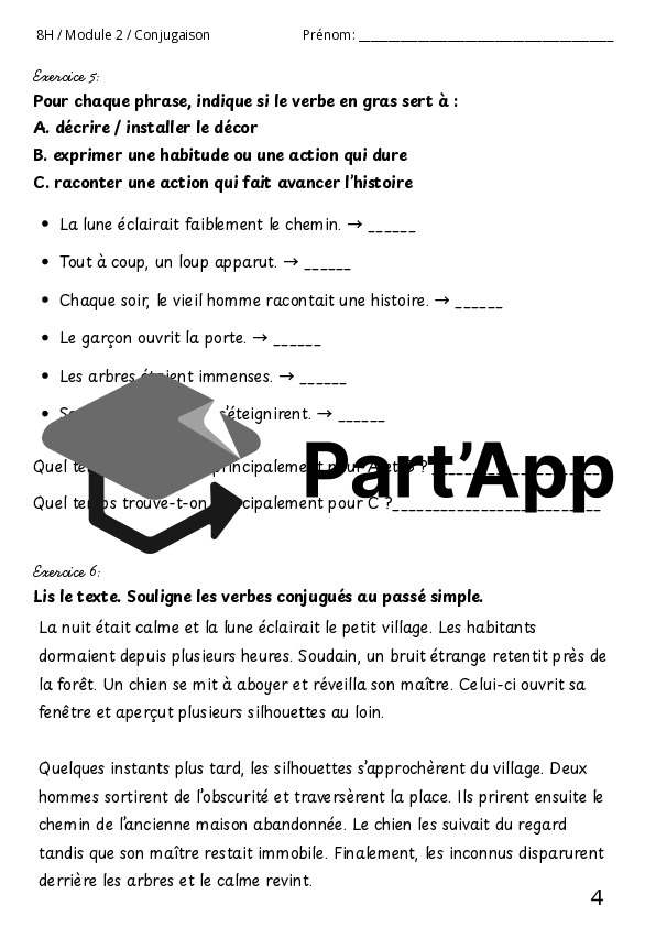 Indicatif passé simple - module 2_5