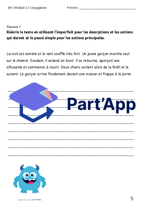 Indicatif passé simple - module 2_6