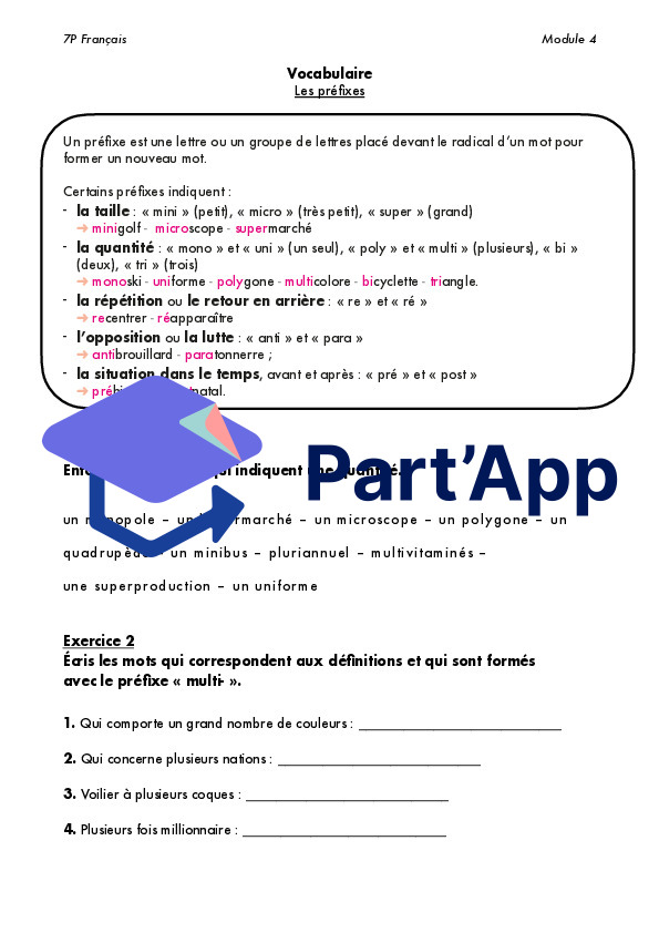 Français Module 4 - 7P_8
