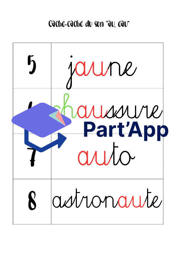 Jeu de lecture T4 - son au-eau_5