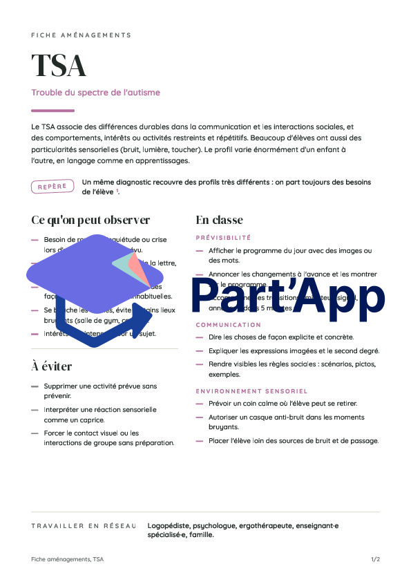 Aménagements scolaires : 7 fiches pratiques_4