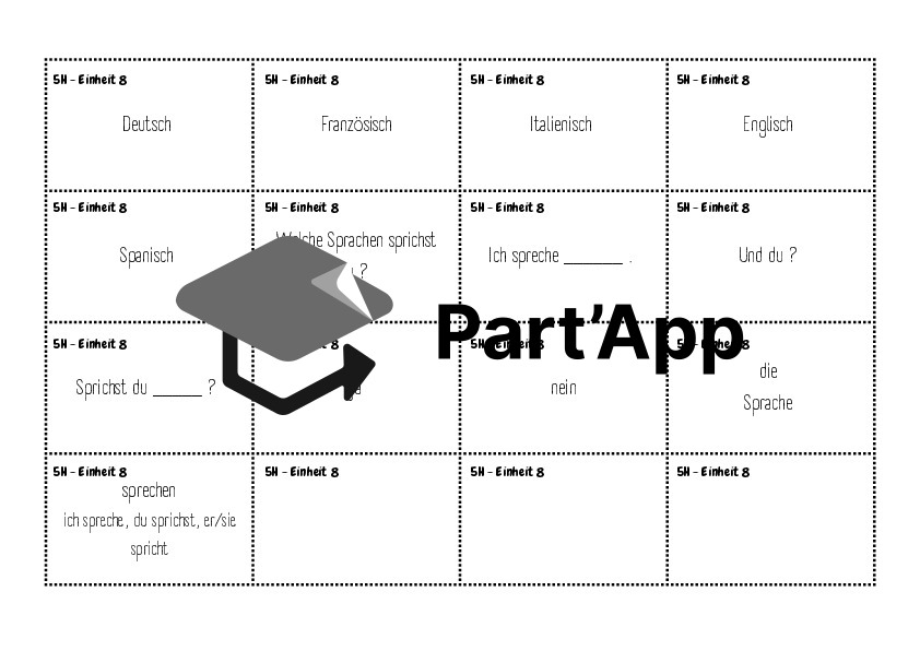 Cartes de vocabulaire allemand 5H_9
