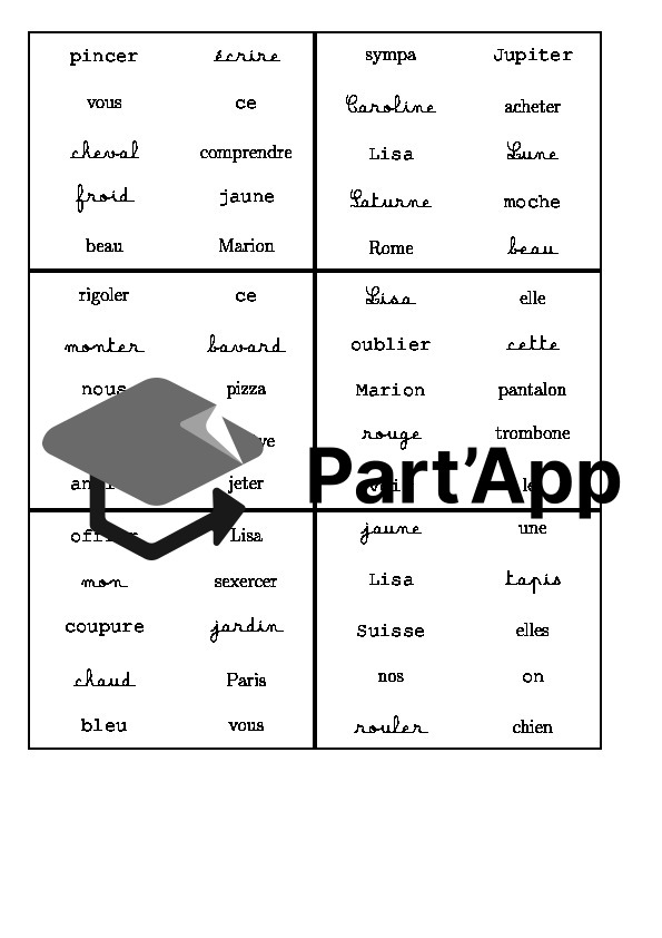 Jeu du double classes grammaticales_8