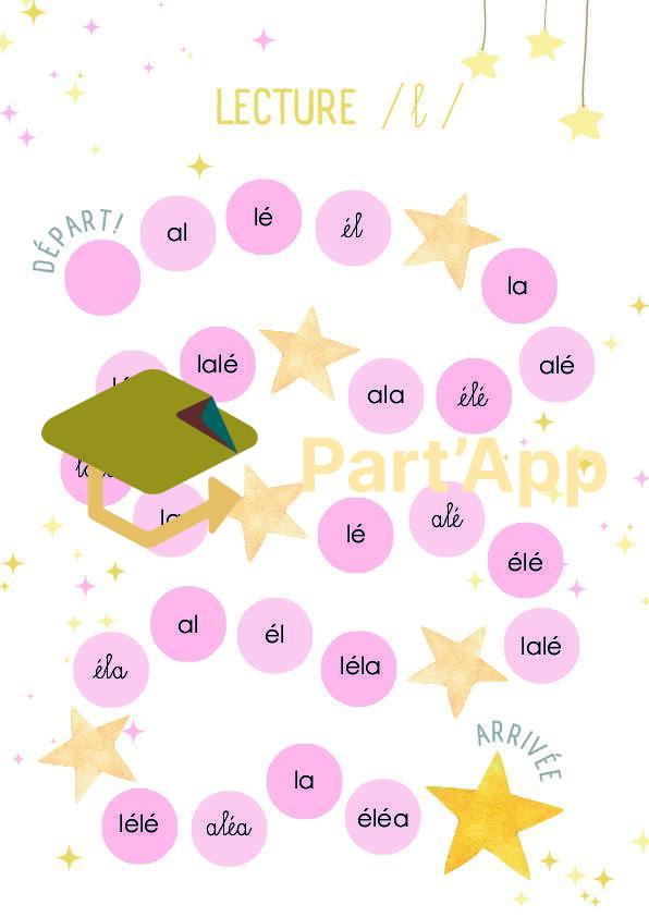 Jeu de lecture syllabes l-é-a_2