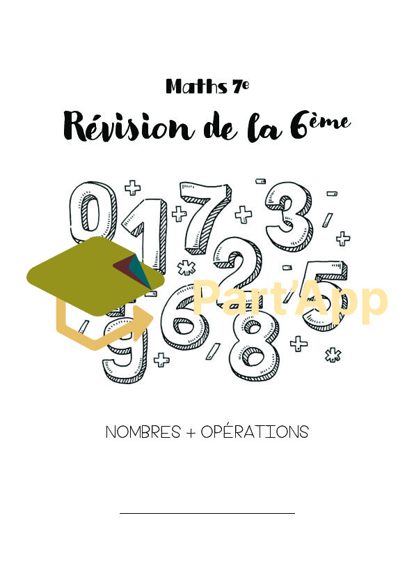 MATHS 7e - 2 dossiers de révision 6e_9