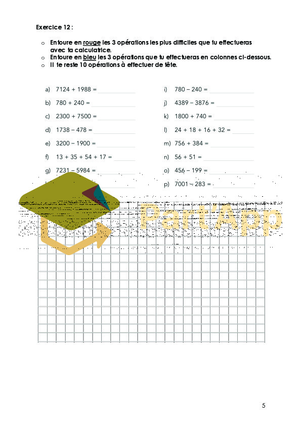 MATHS 7e - 2 dossiers de révision 6e_6