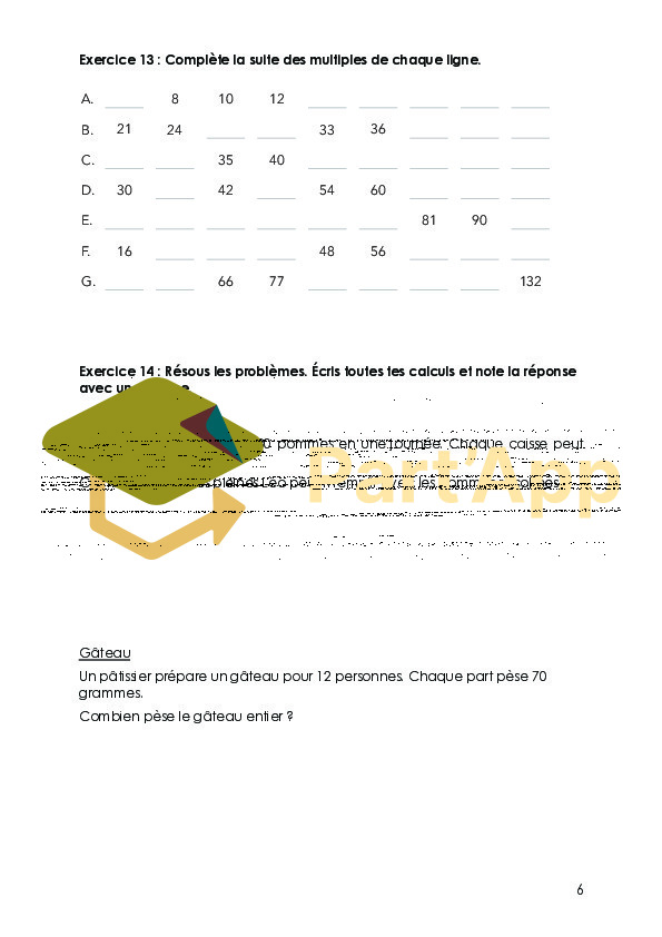 MATHS 7e - 2 dossiers de révision 6e_7