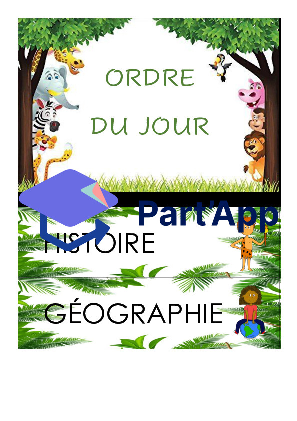 Affichage ordre du jour - Jungle / tropical_2