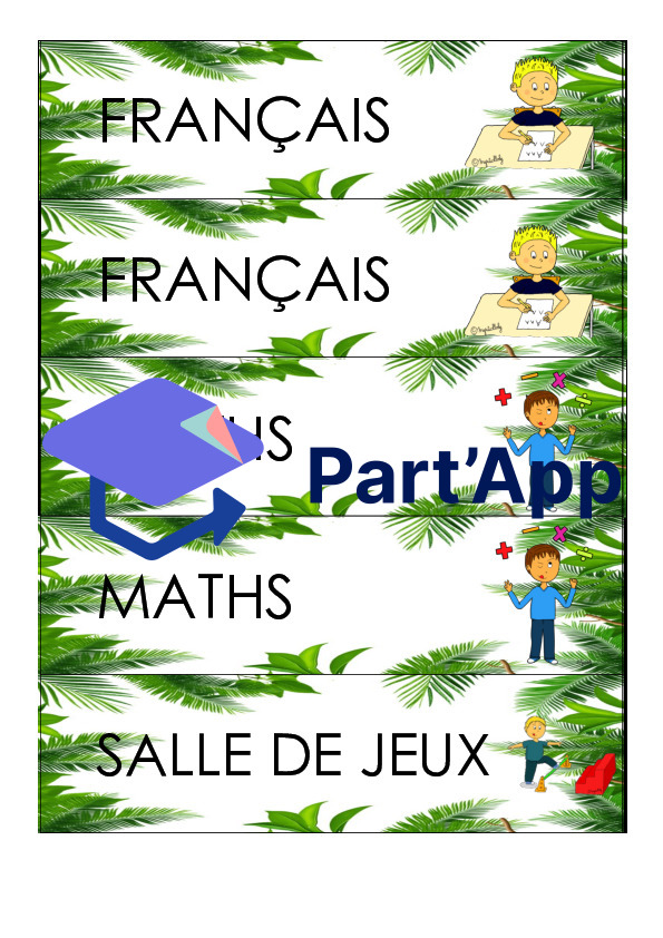 Affichage ordre du jour - Jungle / tropical_3