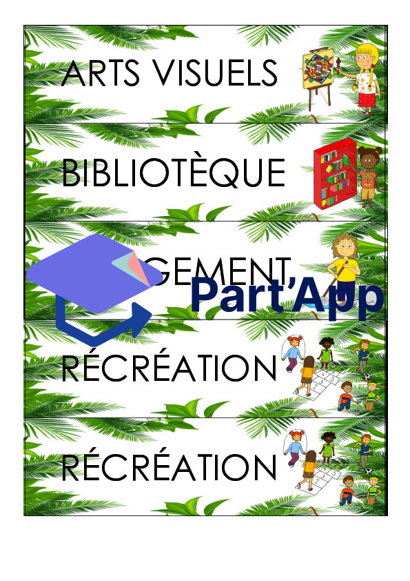 Affichage ordre du jour - Jungle / tropical_5