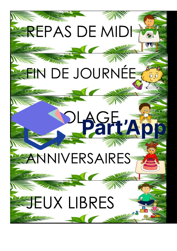 Affichage ordre du jour - Jungle / tropical_6
