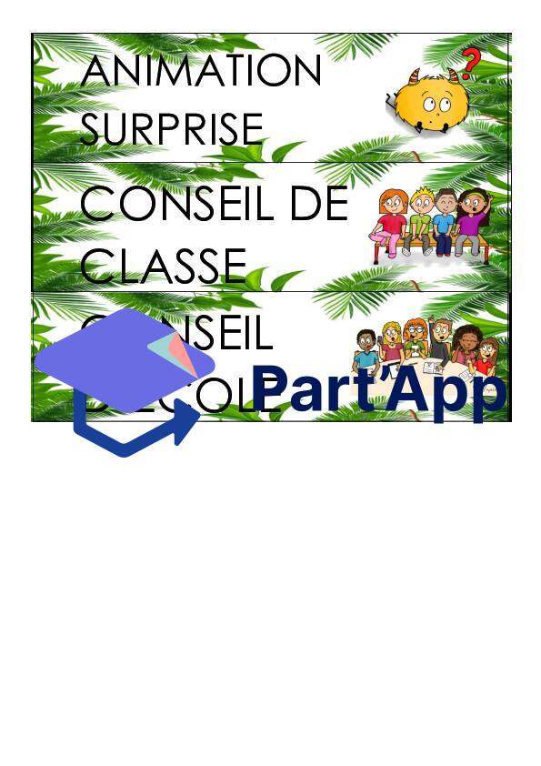 Affichage ordre du jour - Jungle / tropical_8
