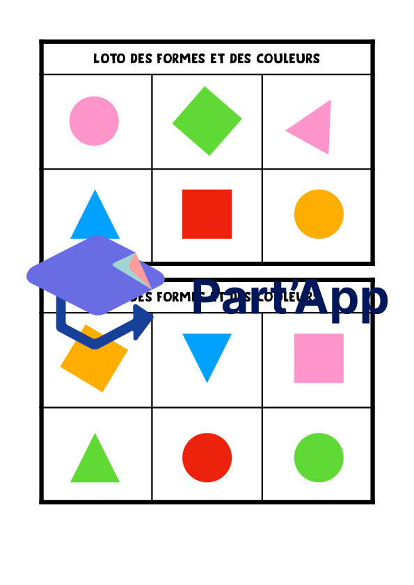 Loto des formes et des couleurs 3P_3