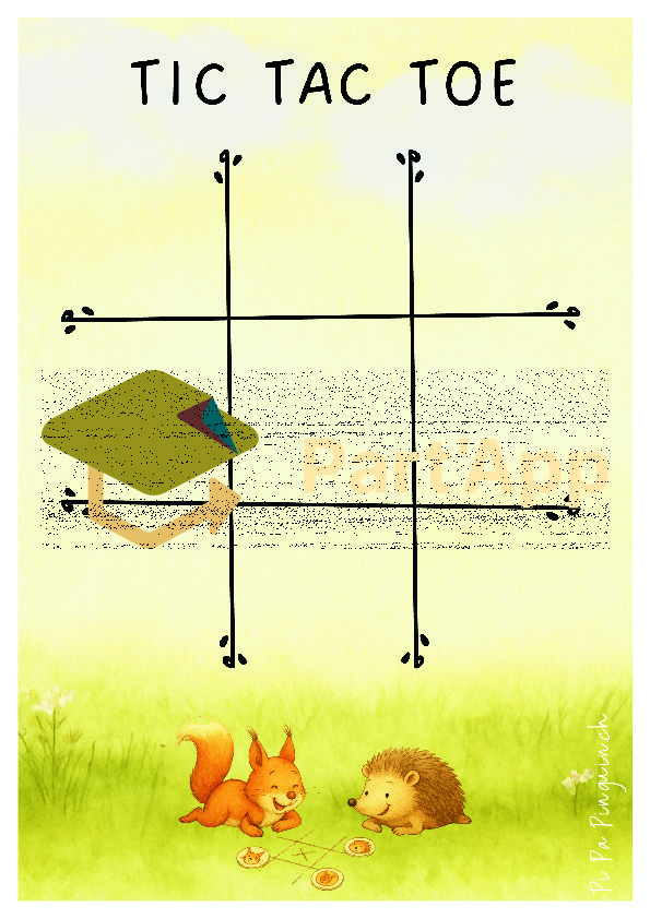 Tic Tac Toe avec hérisson et écureuil_2
