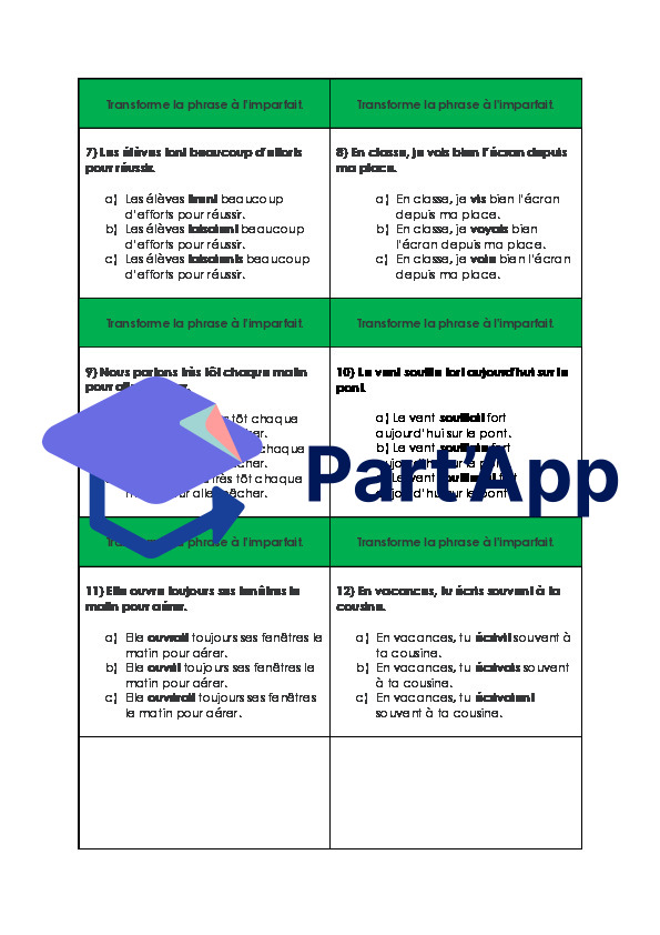 Imparfait ou passé simple_8
