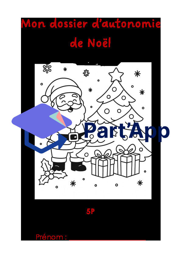 Cahier d'autonomie Noël 5P_2