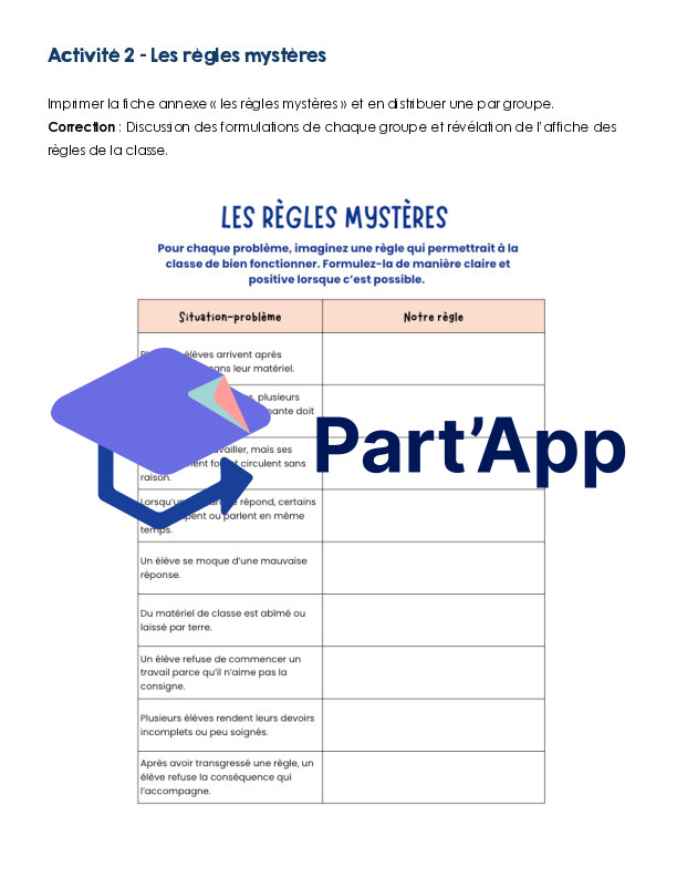 Les règles de notre classe – Kit d’activités 7P_5