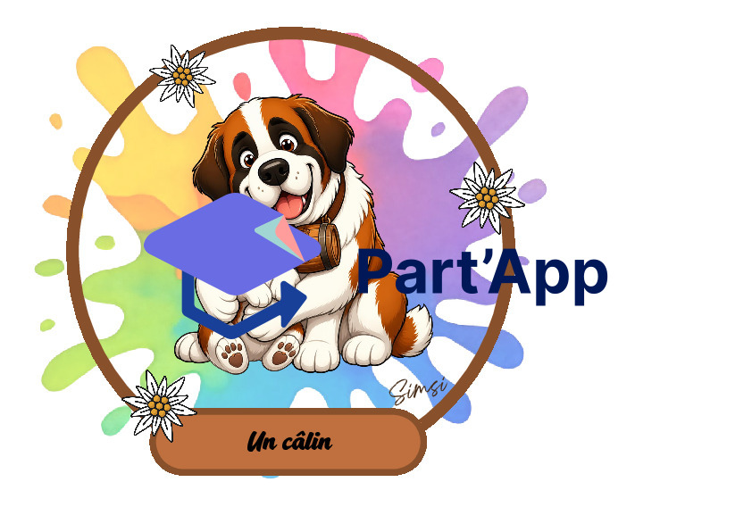 Affiche "comment se dire bonjour" thème Saint-bernard Coloré_5