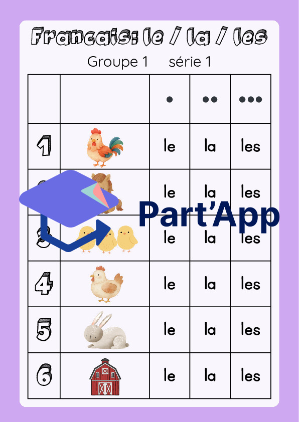 Jeux sur le/la/les / masculin/féminin/pluriel_2