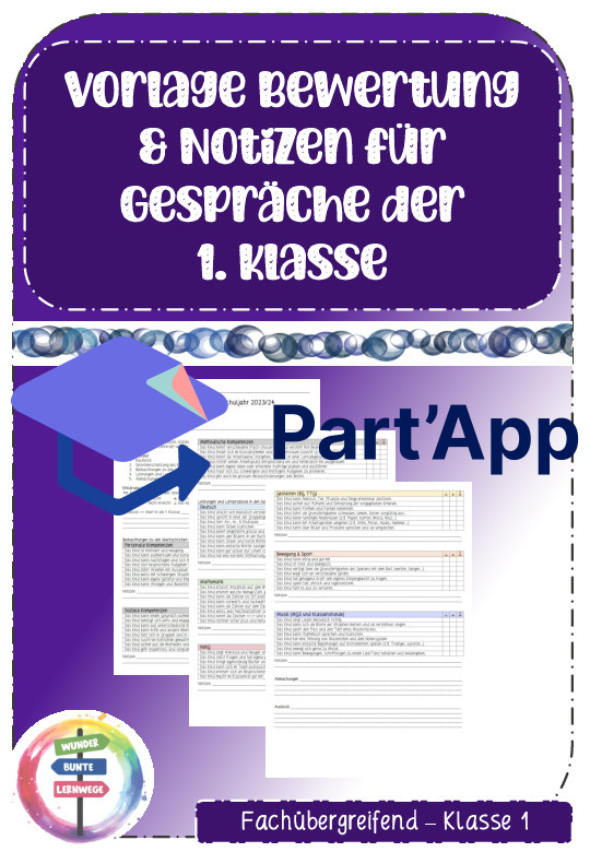 Vorlage für Standortgespräche - Klasse 1_2