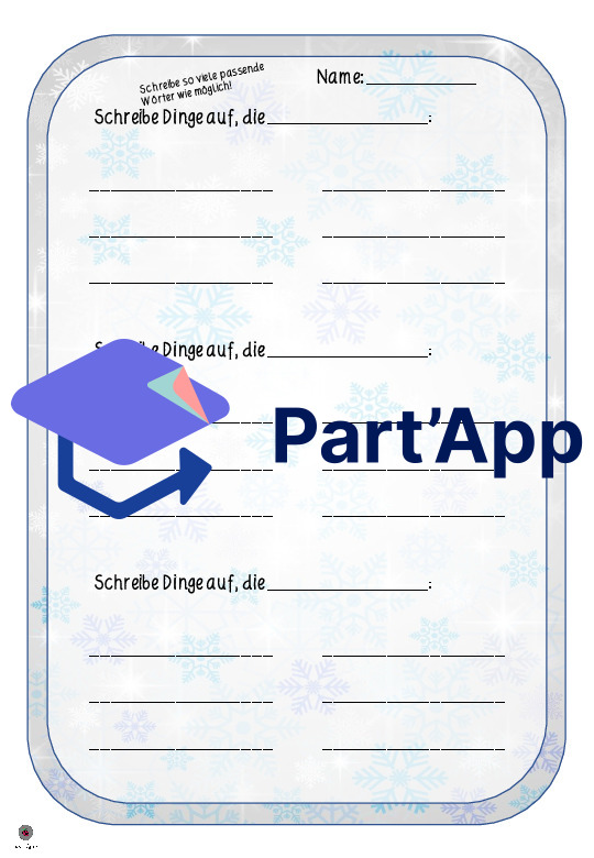 Winterwörter/Wintersätze - Ergänze_6