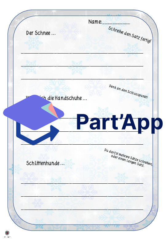 Winterwörter/Wintersätze - Ergänze_8