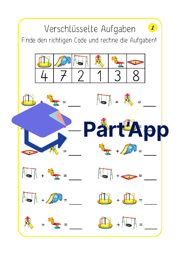 Addition im Zahlenraum bis 10 – Entschlüssele den Code und rechne_10
