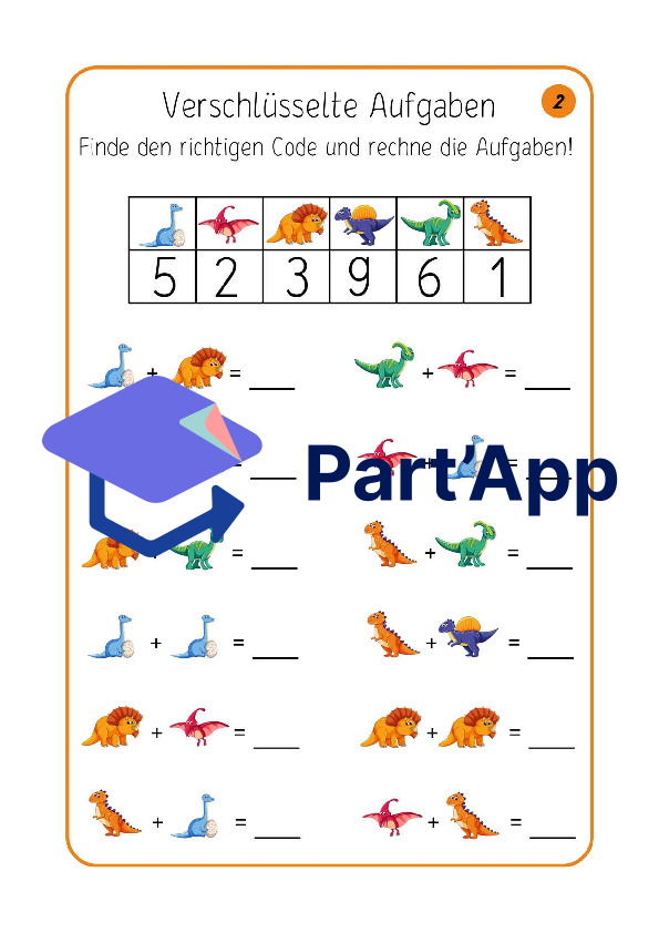 Addition im Zahlenraum bis 10 – Entschlüssele den Code und rechne_11