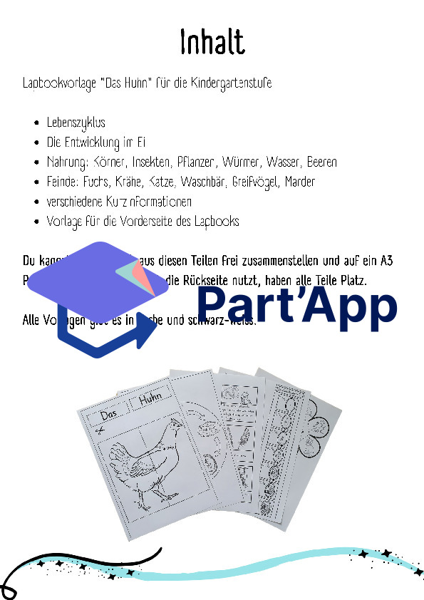 Lapbook Huhn für den Kindergarten_42