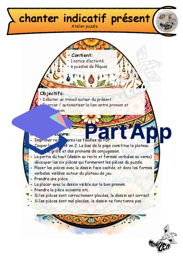 4P Puzzle de conjugaison_2