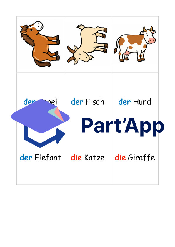 Allemand 6P - Memory les animaux_3