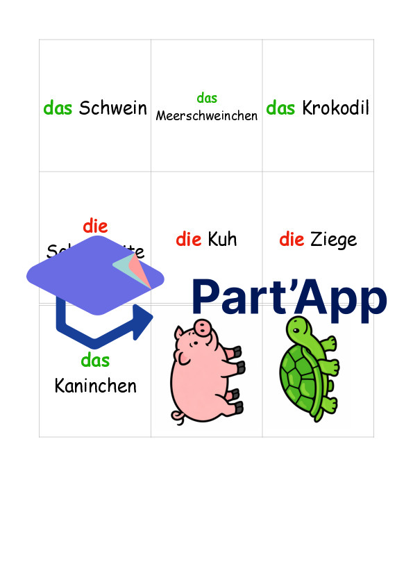 Allemand 6P - Memory les animaux_4