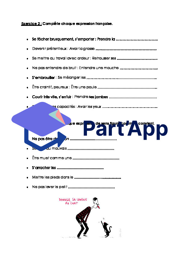 Français 7H-8H - Expressions françaises (fiche d'exercices + corrigé)_3