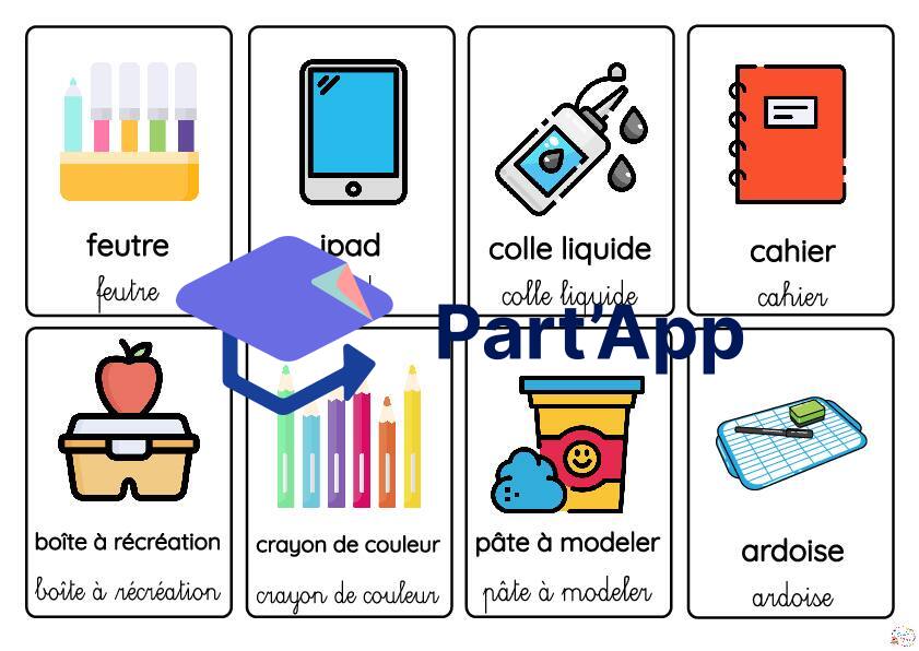 Carte de vocabulaire - le matériel scolaire_5