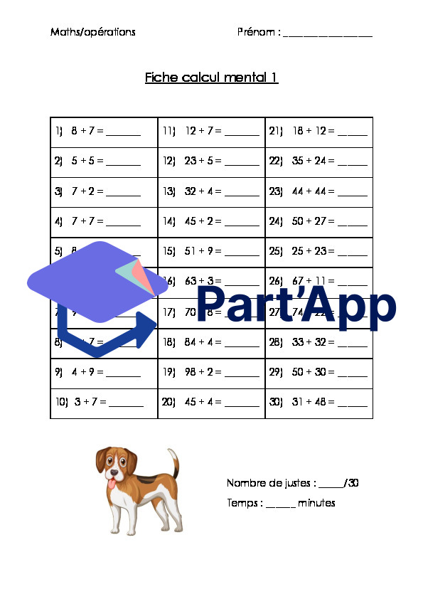 Calcul réfléchi 1 à 10_2