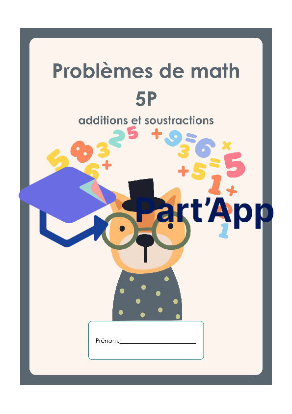 Problèmes de math 5P, additions et soustractions_2