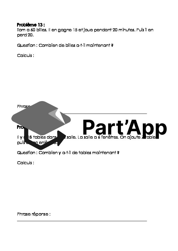 Problèmes de math 5P, additions et soustractions_9