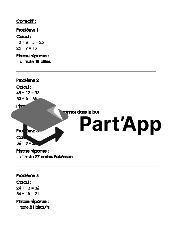 Problèmes de math 5P, additions et soustractions_10