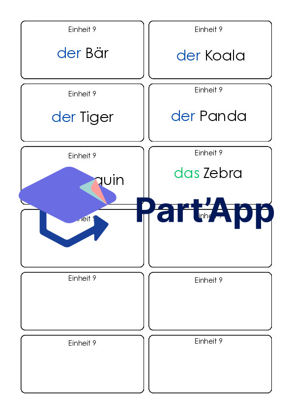Vocabulaire allemand E9 - 6H_5