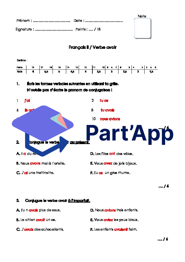 5P : conjugaison - 12 récitations_4