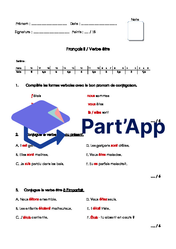 5P : conjugaison - 12 récitations_6