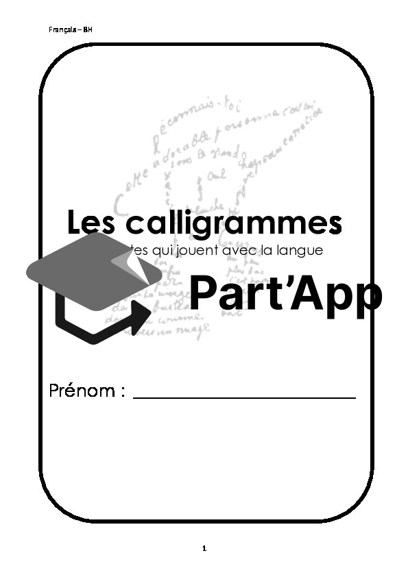 Poésie 7-8P - Les calligrammes (dossiers)_2
