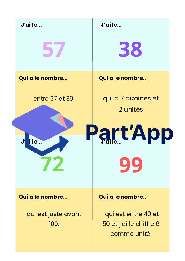 "J'ai qui a" des nombres de 1 à 100_3