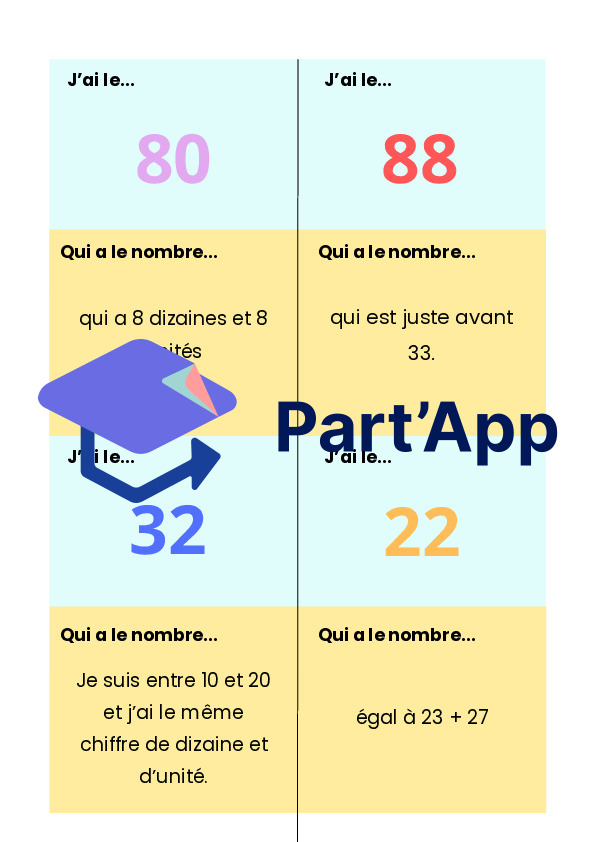 "J'ai qui a" des nombres de 1 à 100_5