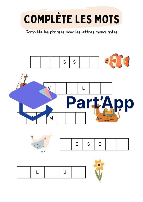Complète les mots !_8
